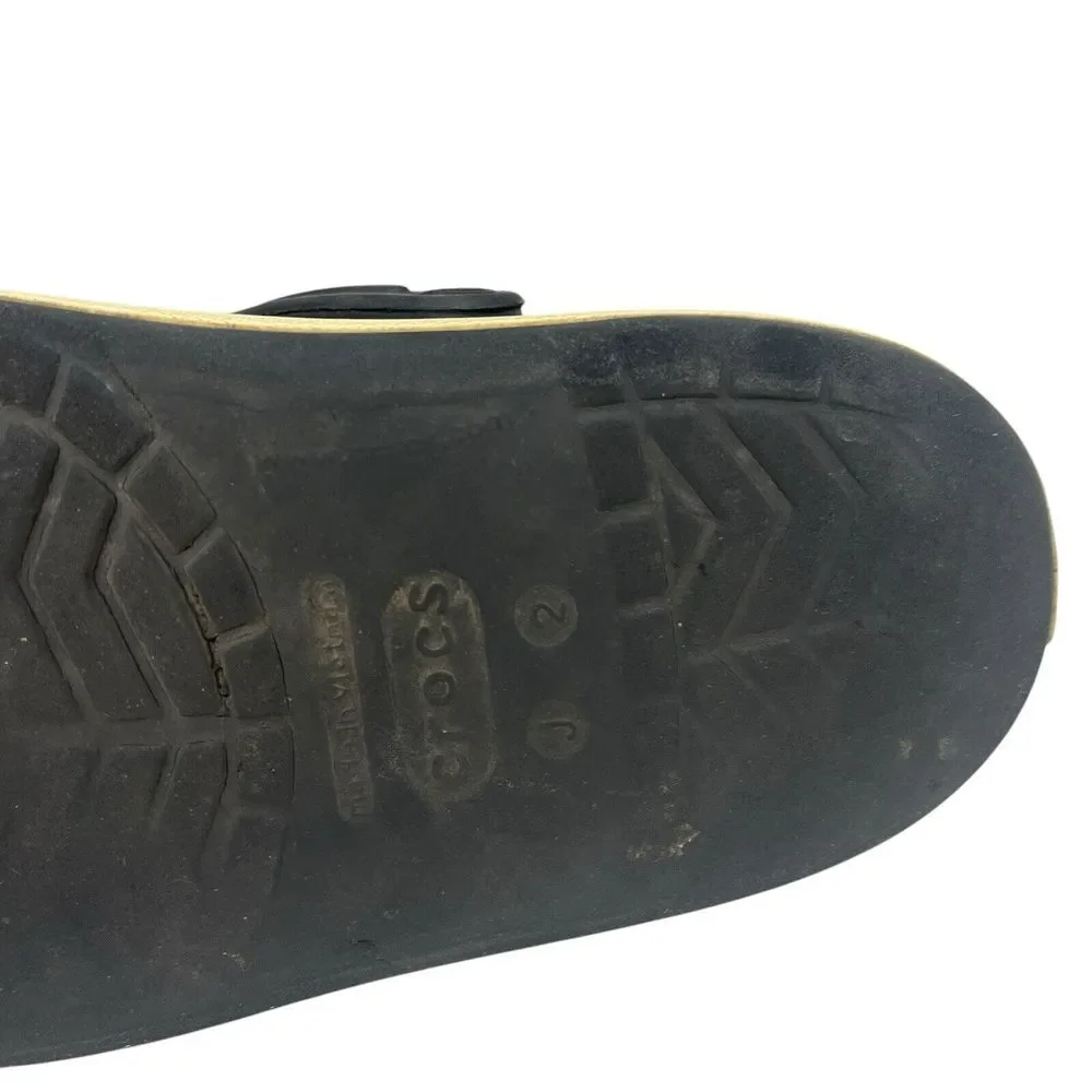 Crocs Bayaband Clog‎ Navy Kids Size 2 (J2) Comfort Slip On Water Shoes Boys